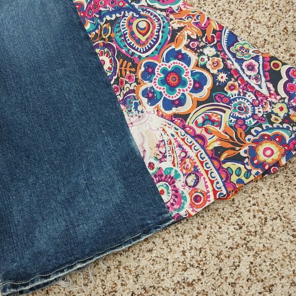 3320 Size 12s Old Navy Upcycled Bleached Bell-Bottoms. - Picture 2 of 6